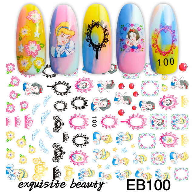 Lilo & Stitch Children's Nail Stickers Disney Toys Manicure Accessories Cool Painting Girls Student Cartoon Decoration Decals