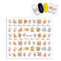 Lilo & Stitch Children's Nail Stickers Disney Toys Manicure Accessories Cool Painting Girls Student Cartoon Decoration Decals