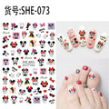 Lilo & Stitch Children's Nail Stickers Disney Toys Manicure Accessories Cool Painting Girls Student Cartoon Decoration Decals