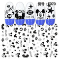 Lilo & Stitch Children's Nail Stickers Disney Toys Manicure Accessories Cool Painting Girls Student Cartoon Decoration Decals