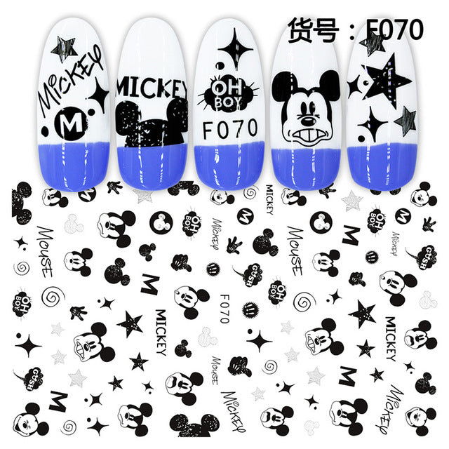Lilo & Stitch Children's Nail Stickers Disney Toys Manicure Accessories Cool Painting Girls Student Cartoon Decoration Decals