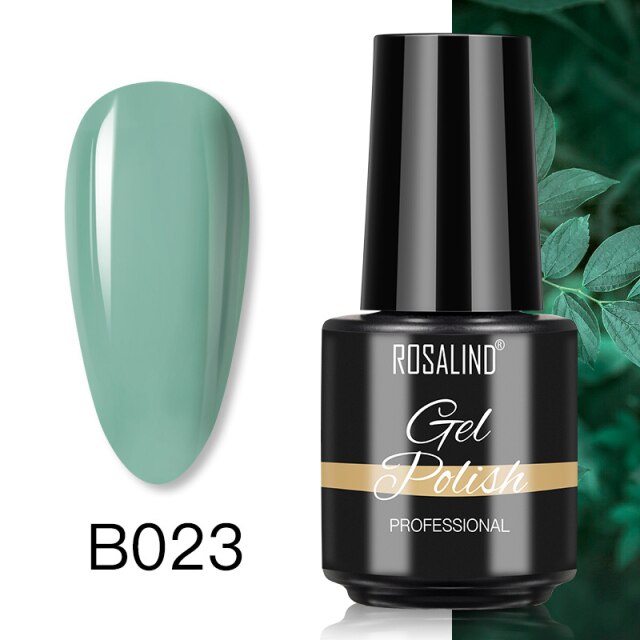 ROSALIND Gel Nail Polish 7ML Shiny Hybrid Varnishes Semi Permanent Gel Lacquer For Manicure UV Soak Off Base And Top Nails Art
