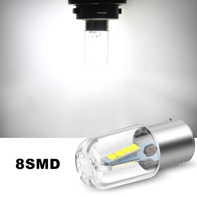 1PC 1156 BA15S P21W LED Bulbs Car Light Super Bright 1157 BAY15D P21/5W led Lamp Turn Signal Light 12V White Red Yellow Amber