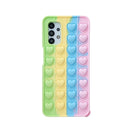 Push Bubble Relieve Stress Case for iPhone 11 12 Mini Pro XS Max Xr X 6s 7 8 Plus Silicone Soft Pop Fidget Toys Rainbow Cover