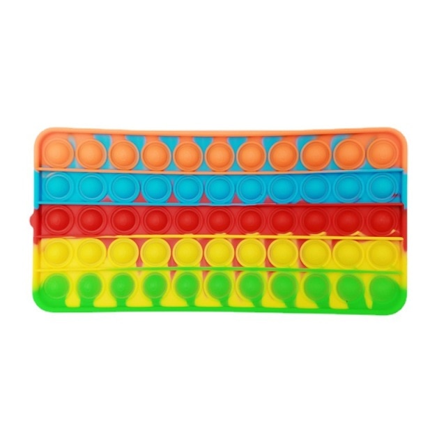 New Pop It Push Bubble Fidget Toys Pencil Case Children Stress Relief Squeeze Toy Antistress Popit Soft Squishy Kids Toys Gifts