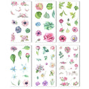 6 sheets/pack Cartoon Cat Washi Paper Sticker Kawaii Journal Stickers Scrapbooking Daily Planner Stationery Supplies