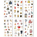 6 sheets/pack Cartoon Cat Washi Paper Sticker Kawaii Journal Stickers Scrapbooking Daily Planner Stationery Supplies