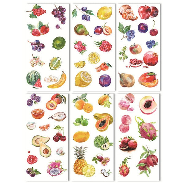 6 sheets/pack Cartoon Cat Washi Paper Sticker Kawaii Journal Stickers Scrapbooking Daily Planner Stationery Supplies