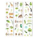 6 sheets/pack Cartoon Cat Washi Paper Sticker Kawaii Journal Stickers Scrapbooking Daily Planner Stationery Supplies