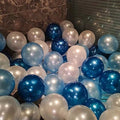 30pcs 12inch Silver Confetti Balloon Happy Birthday Wedding Party Decor Globos Pearl White Air Helium Balls Baby Shower Supplies