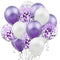 30pcs 12inch Silver Confetti Balloon Happy Birthday Wedding Party Decor Globos Pearl White Air Helium Balls Baby Shower Supplies