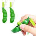 Fidget Squishy Toys Decompression Antistress Toys Squeeze Peas Beans Keychain Relief for Adult Kids Rubber Stress Reliever Toy