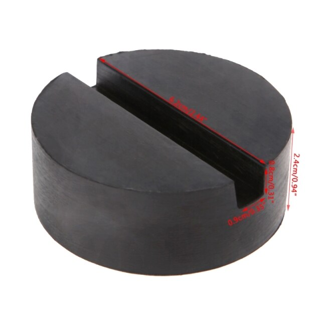 1Pc Car Lift Jack Stand Rubber Pads Black Rubber Slotted Floor Jack Pad Frame Rail Adapter for BMW Audi Benz Skoda Ford Toyota