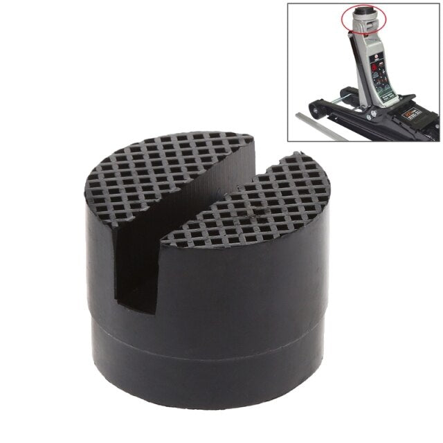 1Pc Car Lift Jack Stand Rubber Pads Black Rubber Slotted Floor Jack Pad Frame Rail Adapter for BMW Audi Benz Skoda Ford Toyota