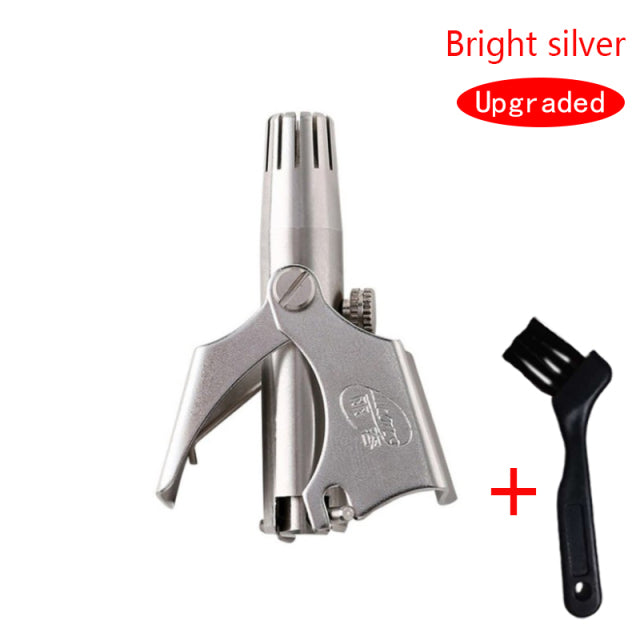 Nose Trimmer for Men Stainless Steel Manual Trimmer for Nose  Razor Shaver Washable Nose Ear Hair Trimmer