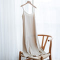 2021 Fashion Women's Dress Summer Spaghetti Satin Long Party Woman Sundress Midi Robe Female Clothing Plus Size S-4XL M30262