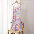 2021 Fashion Women's Dress Summer Spaghetti Satin Long Party Woman Sundress Midi Robe Female Clothing Plus Size S-4XL M30262