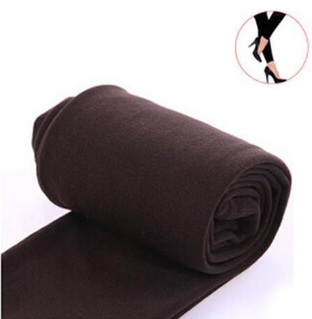 2021 Autumn winter woman thick warm leggings candy color brushed charcoal Stretch Fleece Pants Trample Feet Leggings
