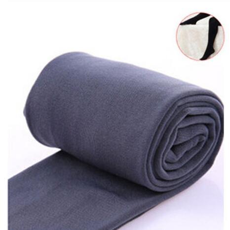 2021 Autumn winter woman thick warm leggings candy color brushed charcoal Stretch Fleece Pants Trample Feet Leggings