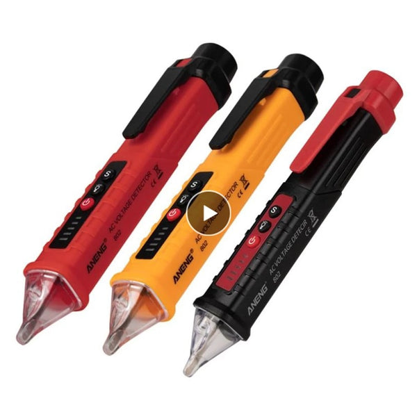 12V-1000V Electric Tester Non Contact AC Voltage Detector Sensitivity Adjustable Pen Style Tester Meter Voltage Indicator Voltme