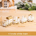 Christmas Wooden Train Merry Christmas Ornaments Christmas Decorations For Home Table 2021 Noel Navidad Xmas Gifts New Year 2022