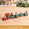 Christmas Wooden Train Merry Christmas Ornaments Christmas Decorations For Home Table 2021 Noel Navidad Xmas Gifts New Year 2022