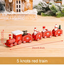 Christmas Wooden Train Merry Christmas Ornaments Christmas Decorations For Home Table 2021 Noel Navidad Xmas Gifts New Year 2022