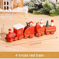Christmas Wooden Train Merry Christmas Ornaments Christmas Decorations For Home Table 2021 Noel Navidad Xmas Gifts New Year 2022