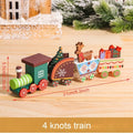 Christmas Wooden Train Merry Christmas Ornaments Christmas Decorations For Home Table 2021 Noel Navidad Xmas Gifts New Year 2022