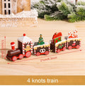 Christmas Wooden Train Merry Christmas Ornaments Christmas Decorations For Home Table 2021 Noel Navidad Xmas Gifts New Year 2022