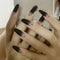 24pcs/set Long Stiletto Fake Nails Punk Snake Pattern Black White Matte False Nails Artificial Full Nail Tips Manicure Tools