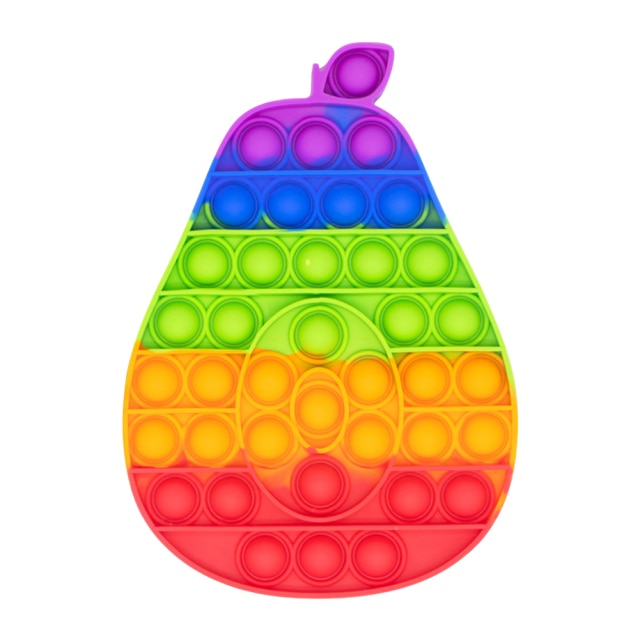 Push Toy Sensory Round Fidget Toy Stress Reliever Toys Push Bubble Toy Stress Reliever Push Color  Fidget Bubble