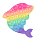 Push Toy Sensory Round Fidget Toy Stress Reliever Toys Push Bubble Toy Stress Reliever Push Color  Fidget Bubble