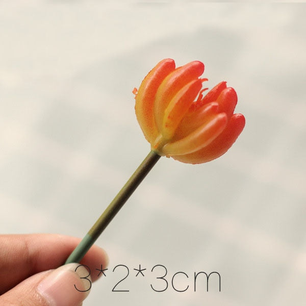 Green Artificial Succulents Plants Home Garden Bedroom Balcony Desktop Table Mini Bonsai Wedding Party Decoration Fake Plants