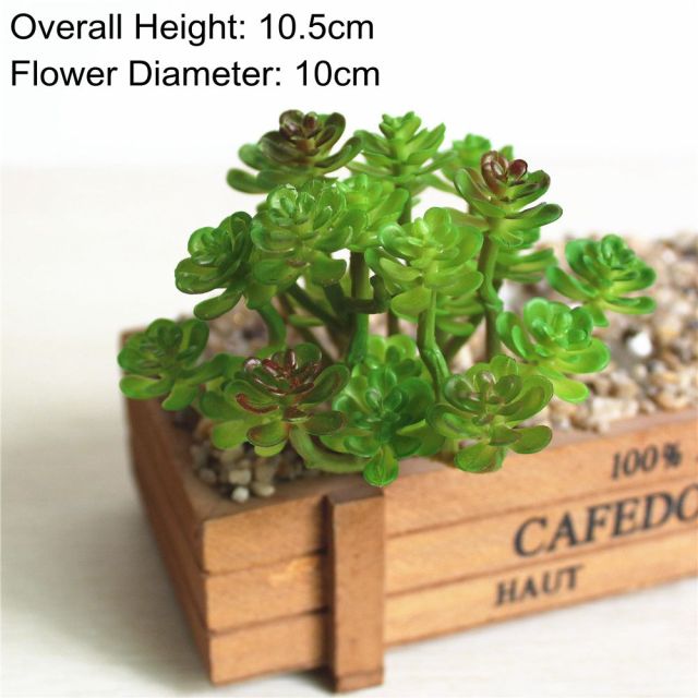 Green Artificial Succulents Plants Home Garden Bedroom Balcony Desktop Table Mini Bonsai Wedding Party Decoration Fake Plants