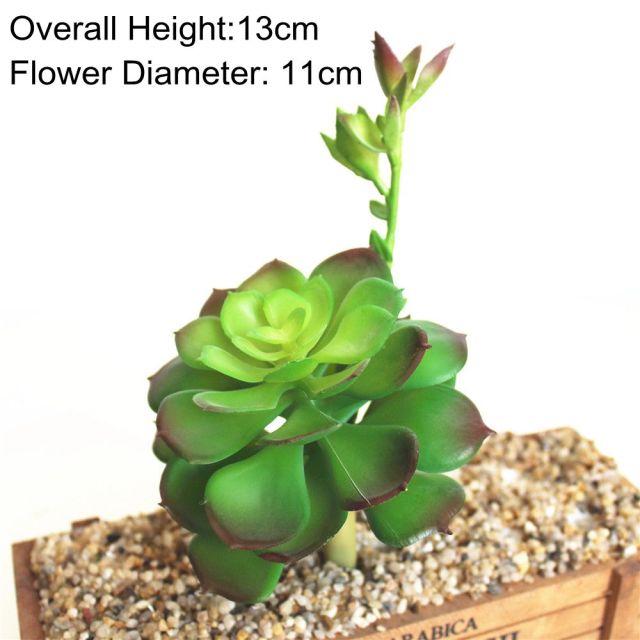 Green Artificial Succulents Plants Home Garden Bedroom Balcony Desktop Table Mini Bonsai Wedding Party Decoration Fake Plants