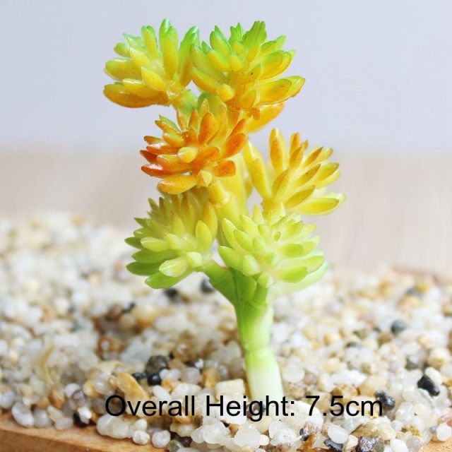 Green Artificial Succulents Plants Home Garden Bedroom Balcony Desktop Table Mini Bonsai Wedding Party Decoration Fake Plants