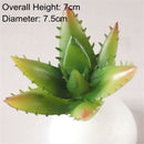 Green Artificial Succulents Plants Home Garden Bedroom Balcony Desktop Table Mini Bonsai Wedding Party Decoration Fake Plants