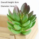 Green Artificial Succulents Plants Home Garden Bedroom Balcony Desktop Table Mini Bonsai Wedding Party Decoration Fake Plants