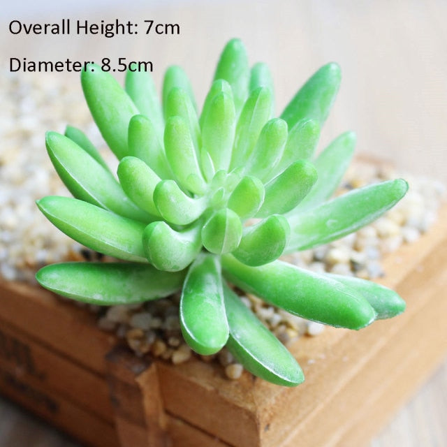 Green Artificial Succulents Plants Home Garden Bedroom Balcony Desktop Table Mini Bonsai Wedding Party Decoration Fake Plants