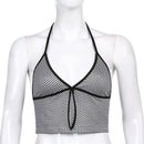 Sweetown Pink Heart Print Cute Bustier Crop Top Women Aesthetic Kawaii Clothes Sleeveless Backless Lace Up Bralette Camisole