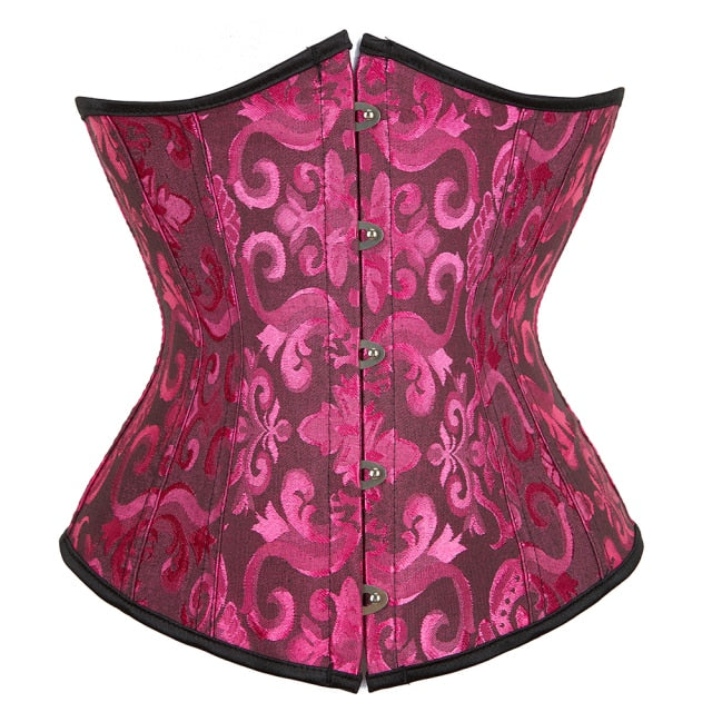 Underbust Corset Sexy Women's Underwear Waist Slimming Body Shaper for Women Steampunk Lace-up Corset