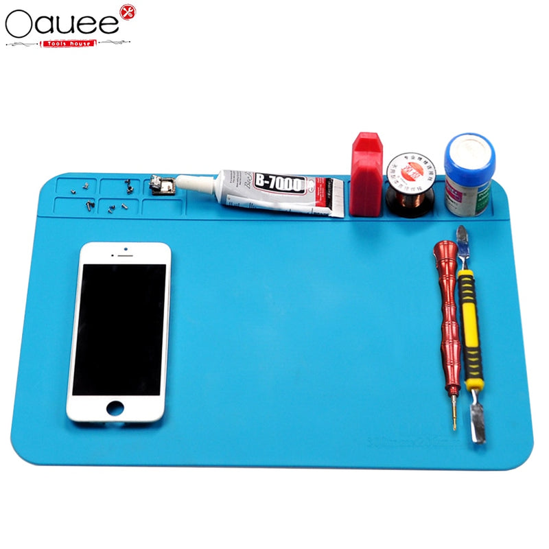 ESD Heat Insulation Soldering Mat Job Tools Computer Phone Repair Tool Kit Working Repair Pad Heatresistant Maintenance Platform