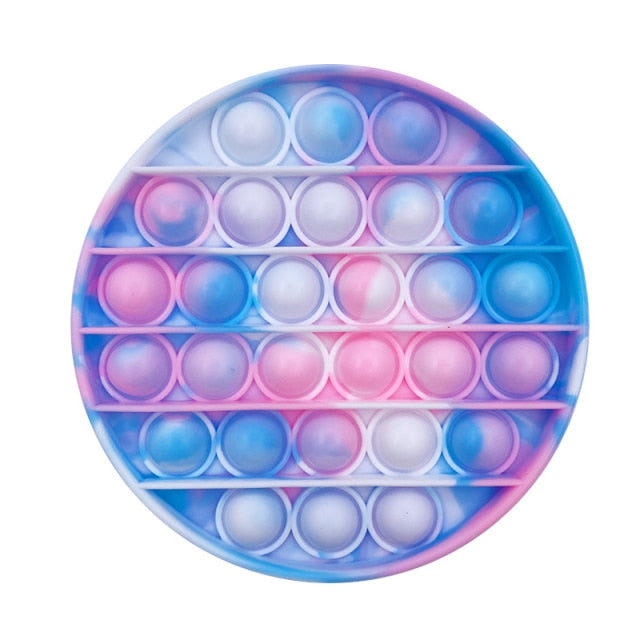 Rainbow Fidget Toys Push Bubble Sensory For Autism Needs Anti-stress Game Stress Relief Squishy