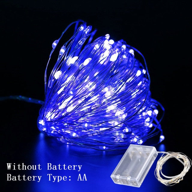 1M 2M 3M 5M 10M Copper Wire LED String Lights Christmas Decorations for Home New Year Decoration Navidad 2021 New Year 2022.