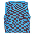 Plaid Printed  Knitted Women's Tank Tops Summer Harajuku Vintage Crop Tee Streetwear Aesthetic Cute Shirts 2021 Cuteandpsycho