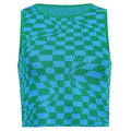 Plaid Printed  Knitted Women's Tank Tops Summer Harajuku Vintage Crop Tee Streetwear Aesthetic Cute Shirts 2021 Cuteandpsycho