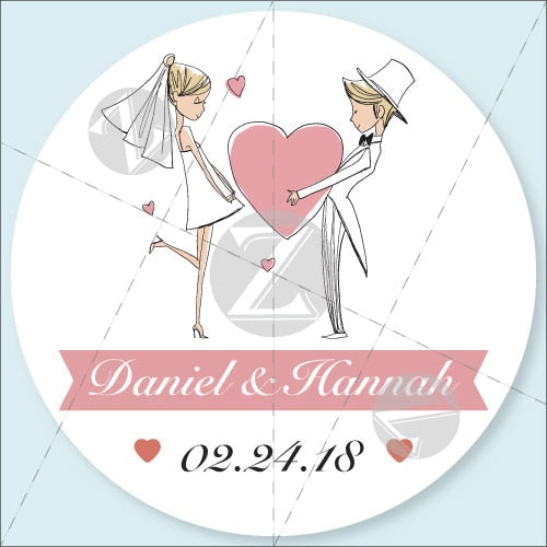 Customized Wedding Stickers, Invitations Seals, Favors  Labels, Add Your Logo, Picture, Text, Personalised, Custom Stickers, 100