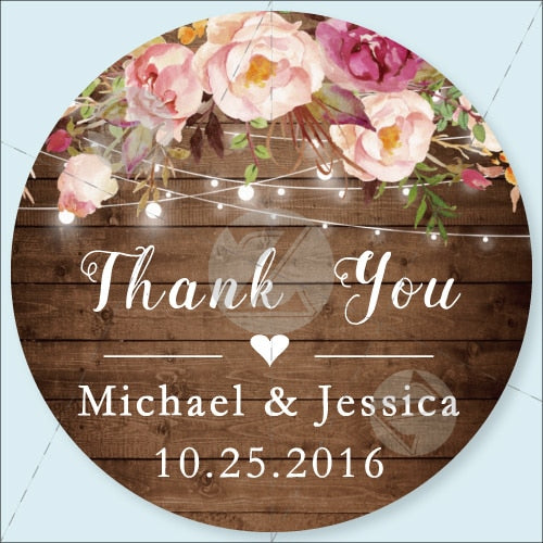 Customized Wedding Stickers, Invitations Seals, Favors  Labels, Add Your Logo, Picture, Text, Personalised, Custom Stickers, 100