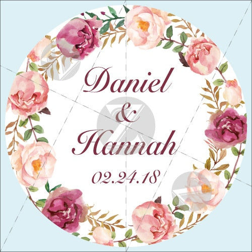 Customized Wedding Stickers, Invitations Seals, Favors  Labels, Add Your Logo, Picture, Text, Personalised, Custom Stickers, 100